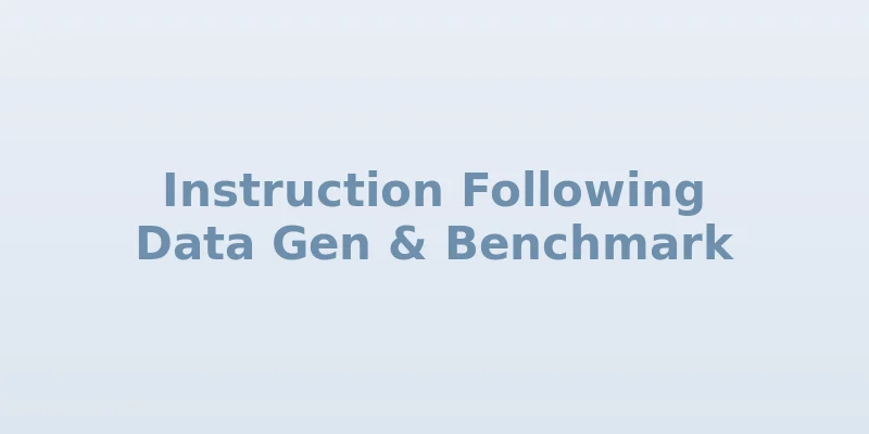 Data Generation & Benchmark for Instruction-Following VLN models